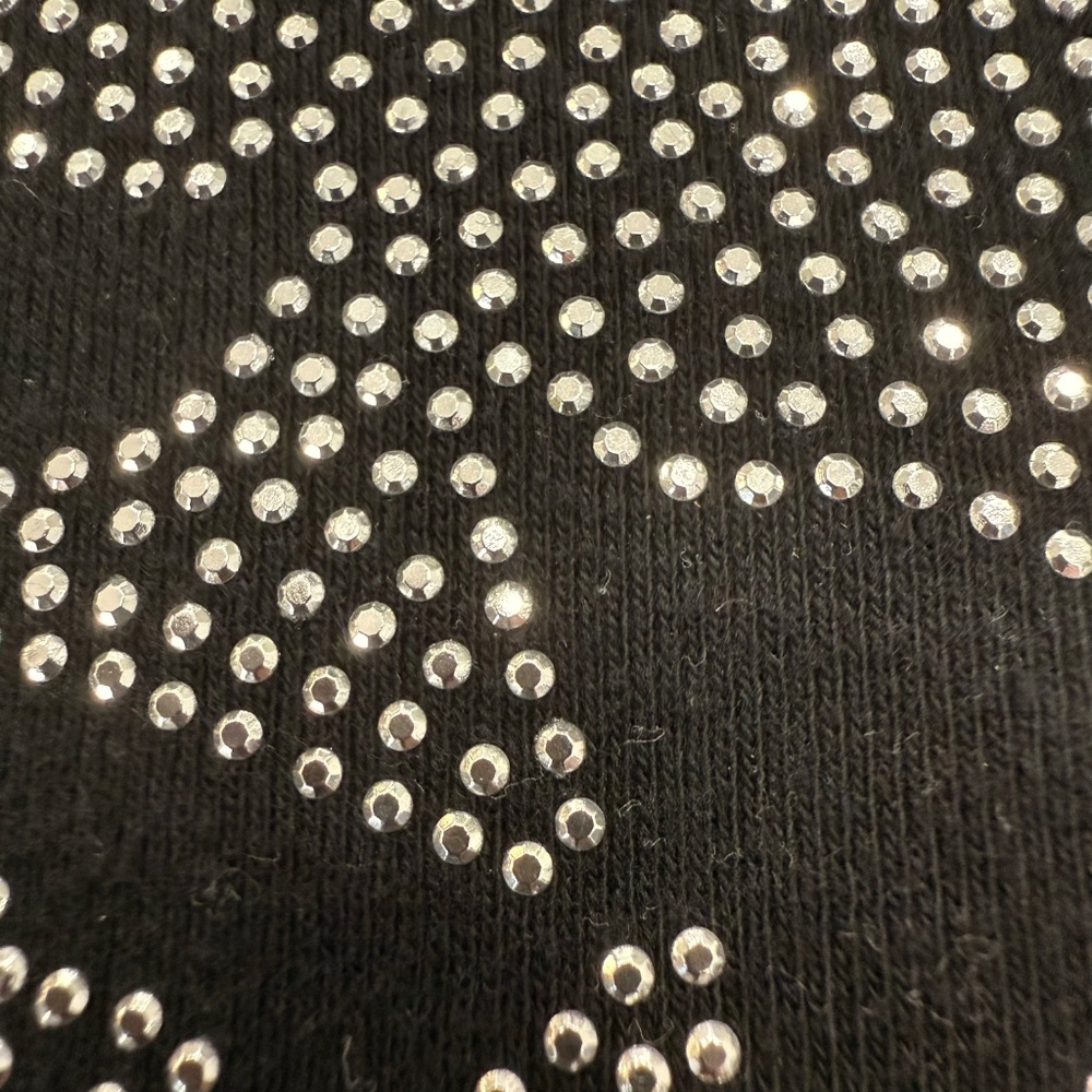 Obama Silver Embellished Black T shirt with Bust and Iconic Signature. Size XL. - Picture 5 of 5